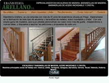 Tablet Screenshot of escalerasarellano.com